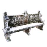 Antique 17thc. Limestone bench