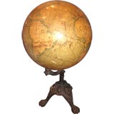 19th c. Globe on Bronze Stand