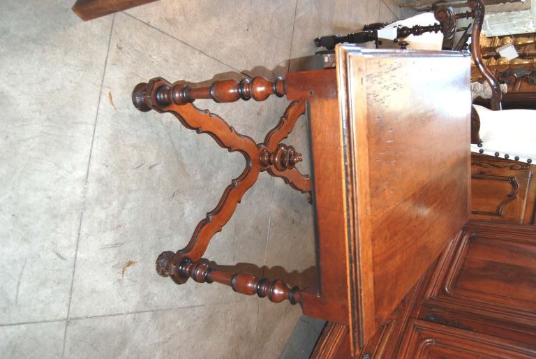 18th c. Walnut Writing Table For Sale 1