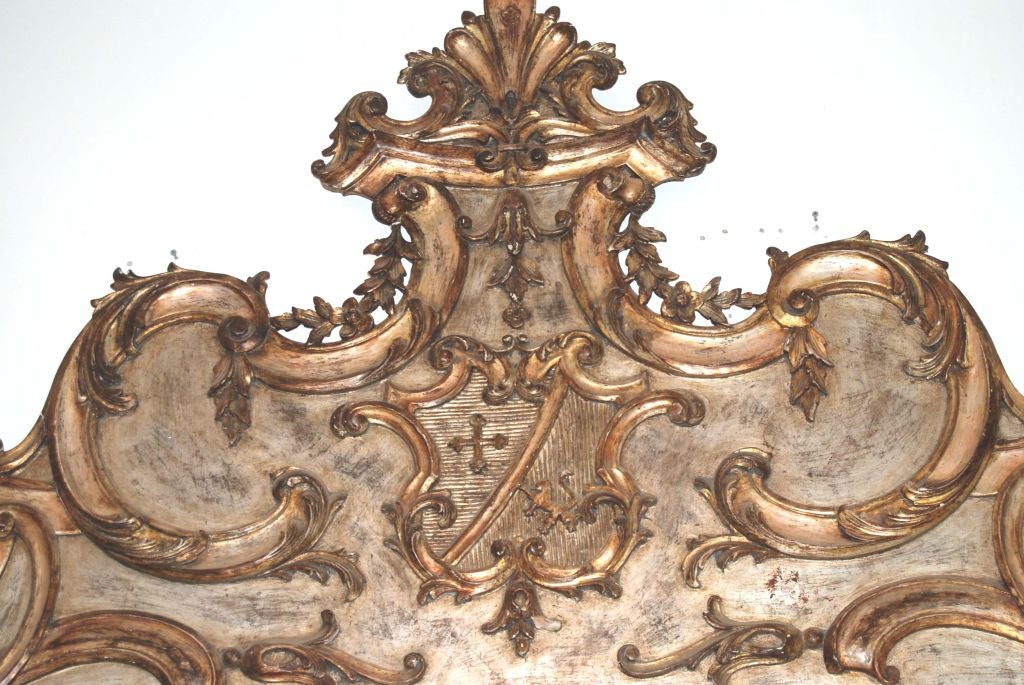 Gilded and Painted Architectural Element