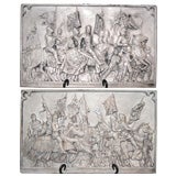 Pair of 19th c. Plaster Reliefs Pair of 19th c. Plaster Reliefs