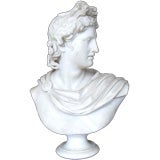 18th c. Marble Bust of Apollo