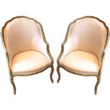 Pair 18thc. Painted Venetian Chairs 1