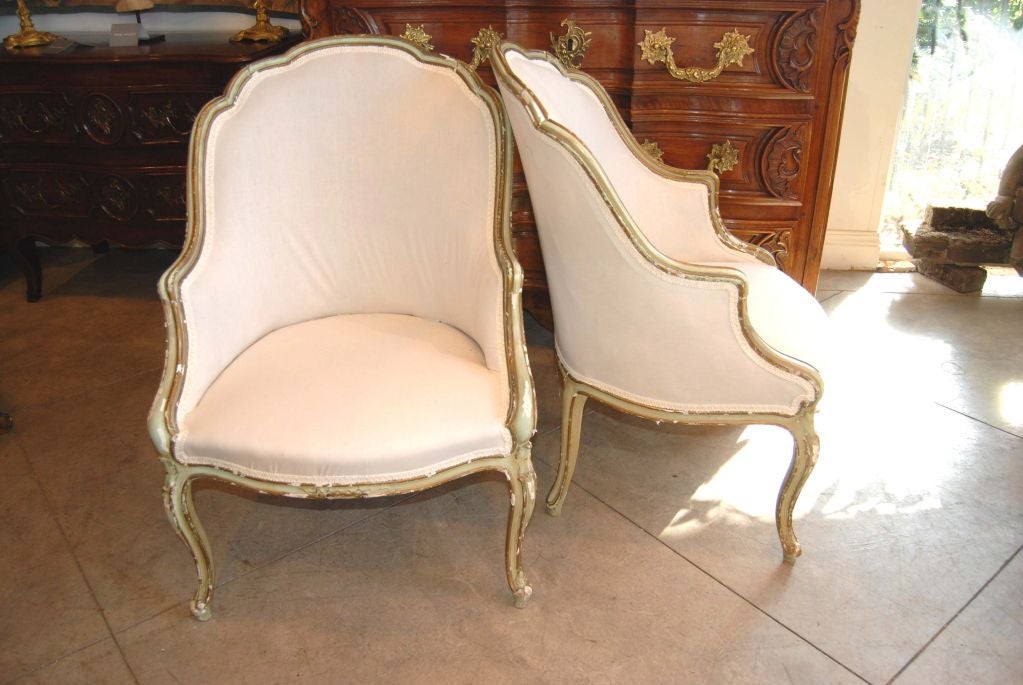 Pair 18thc. Painted Venetian Chairs In Good Condition In New Orleans, LA