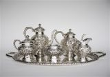 Kirk Sterling Silver Repousse 6-PC Coffee & Tea Service