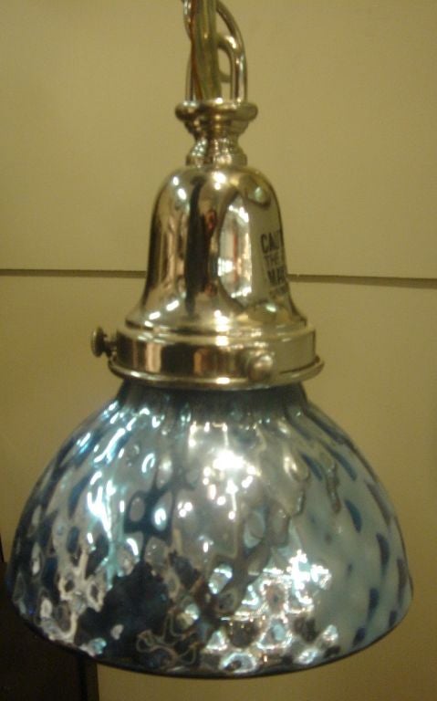 American Antique Mercury Glass Hanging Light Shade