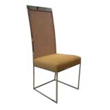 Set of Milo Baughman Cane Dining Chairs in COM