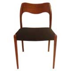 Set of Vintage Teak Dining Chairs by Moller 8