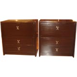 Pair of Nightstands by Paul Frankl for Johnson Furniture