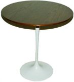 Single Vintage Tulip Table with Wood Top by Saarinen for Knoll