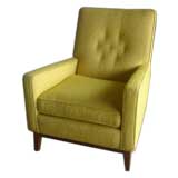 Robsjohn Gibbings style Tall Back Armchair in COM