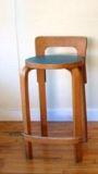 Vintage Set of Three Alvar Aalto Bentwood Bar Stools