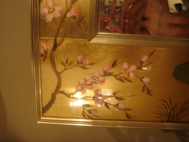 Vintage Asian-Style Mirror by LaBarge 2