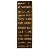 Vintage New York City Subway Sign - "Coney Island"