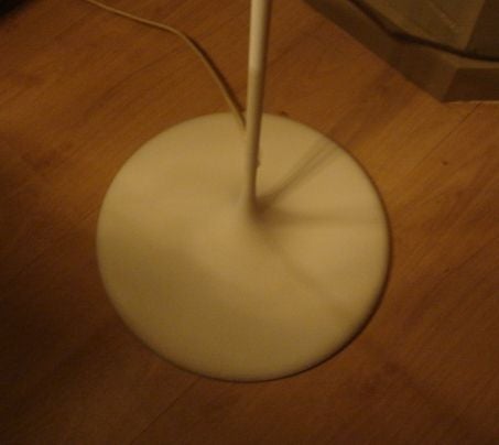 vintage white floor lamp