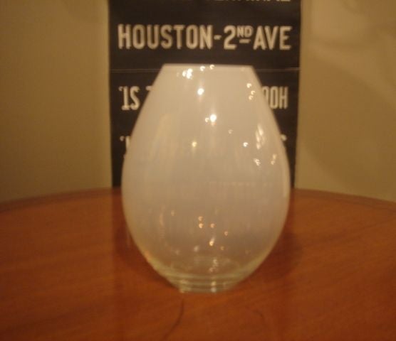 Selection of Vintage White Glass Vases