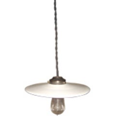 Selection of Vintage Milk Glass Hanging Lights 6