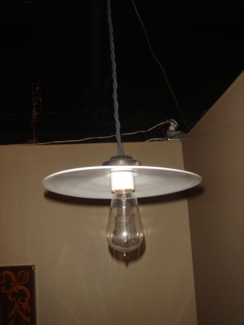 vintage milk glass pendant light