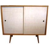 Credenza with Grasscloth Doors by Paul McCobb for Winchendon