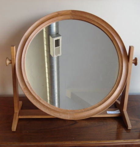Vintage Danish Modern Teak Vanity Mirror by Pederson
