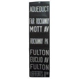 Vintage New York City Subway Sign - AQUEDUCT