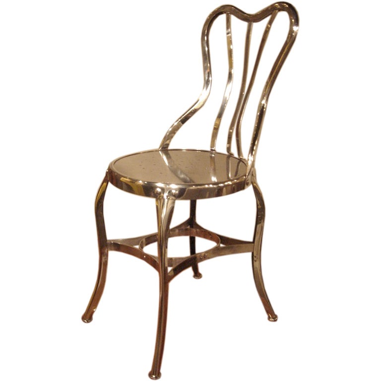 Set of 1 to 10 Antique Metal Chairs by Toledo at 1stDibs