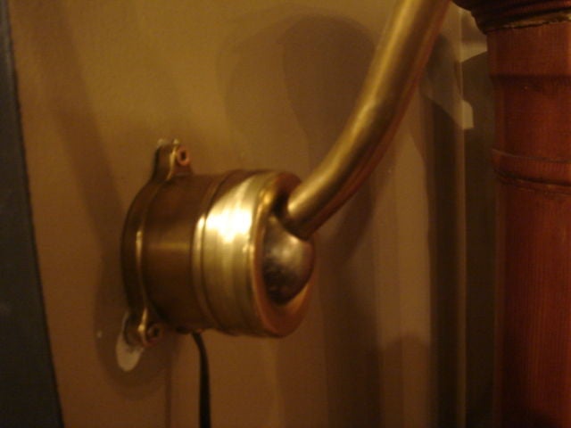 Vintage French Brass Wall Extension Lamp 3