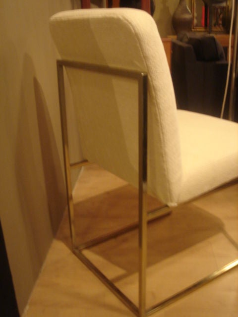 Set of Minimalist Brass Dining Chairs by DIA in COM 3