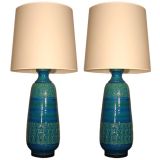 Pair of Oversized Aldo Londi Lamps for Bitossi