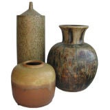 Grouping of Three Danish Vases
