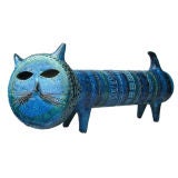 Aldo Londi Rimini Blue Ceramic Cat