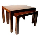 Burlwood Nesting Tables by Directional