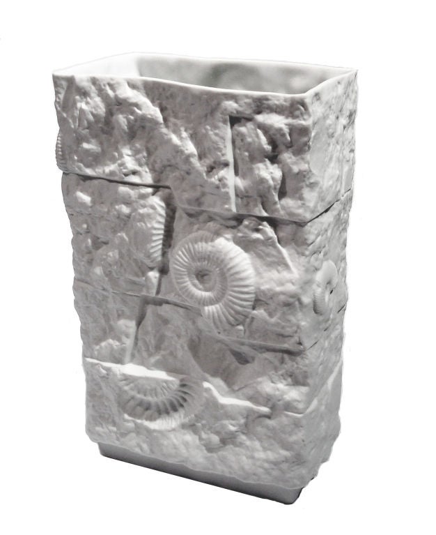 Large Fossil Vase by M.Frey for Kaiser at 1stDibs
