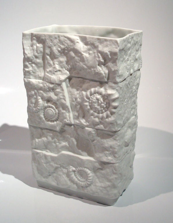 Large Fossil Vase by M.Frey for Kaiser at 1stDibs