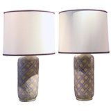 Rare Pair of Lamps by Guido Gambone