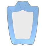 ITALIAN 1950
S SHIELD-FORM MIRROR probably by Fontana Arte