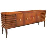 ITALIAN 1940'S STAINED PARCHMENT CREDENZA By Osvaldo Borsani
