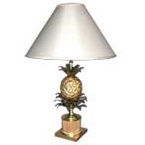FRENCH 1940'S GILT-BRONZE  LAMP probably by Charles & Cie.