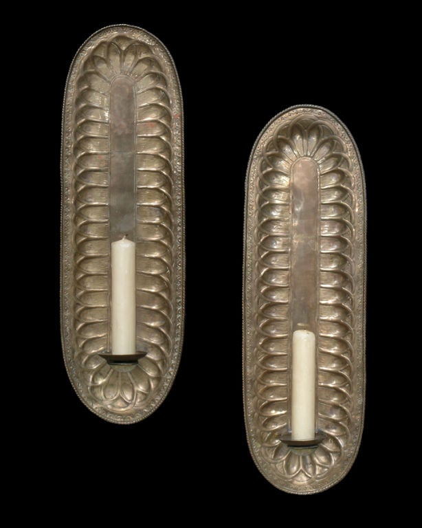 PAIR OF ITALIAN ARTS AND CRAFTS WALL SCONCES