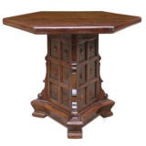 ITALIAN BAROQUE STYLE WALNUT  TABLE