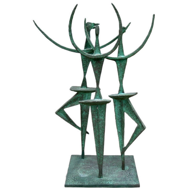 1940
S BRONZE SCULPTURE 
BALLET GROUP" by Tony Rosenthal