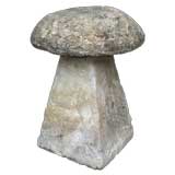 Vintage English Mushroom-shaped Staddle Stones