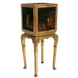 ENGLISH GEORGE III LACQUERED CHINOISERIE CABINET
