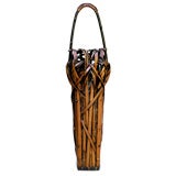 SLENDER JAPANESE WOVEN BAMBOO UMBRELLA STAND