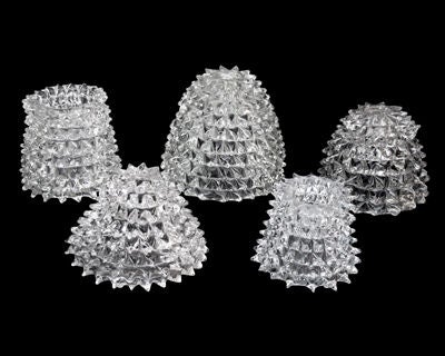 SET OF FIVE ITALIAN 1940'S 'ROSTRATO' GLASS  FORMS