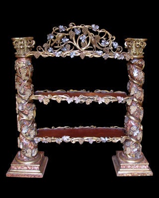 ITALIAN BAROQUE STYLE FANTASY CARVED DISPLAY SERVER