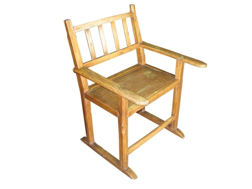19th century molave wood kitchen chair from the Philippines.