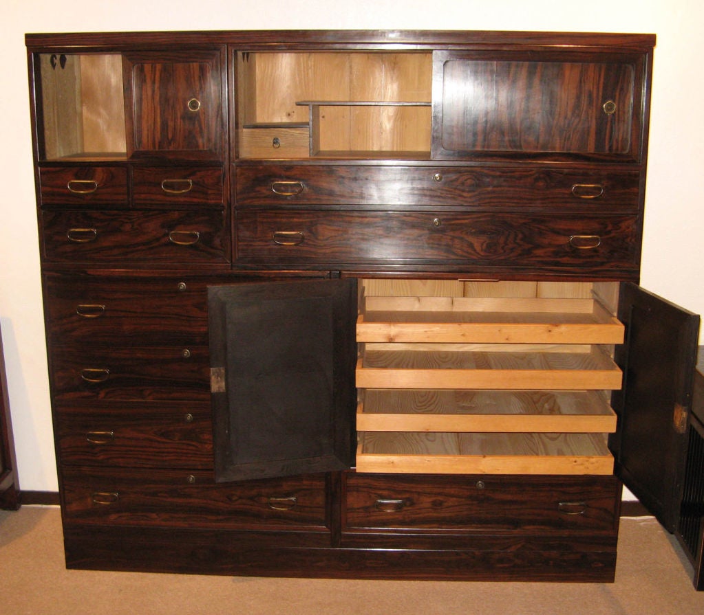 20th Century Persimmon Wood Clothing Chest