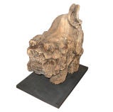 Antique Chinese Carved Wood Fu Dog