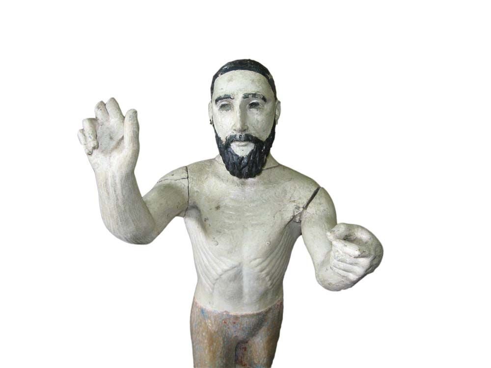 Original painted santos figure from the Philippines.